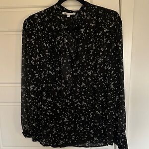 DR2 Black Floral Women's Top
